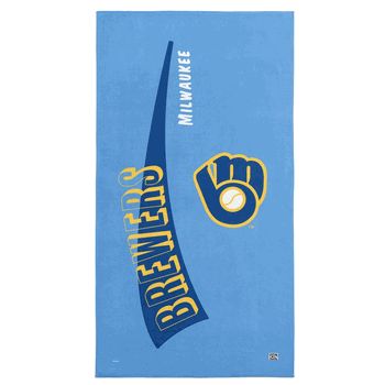 Milwaukee Brewers MLB CC Throwback Beach Towel