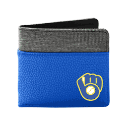 Milwaukee Brewers Pebble BiFold Wallet NAVY