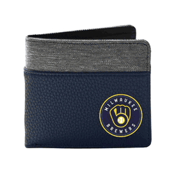 Milwaukee Brewers Pebble BiFold Wallet NAVY