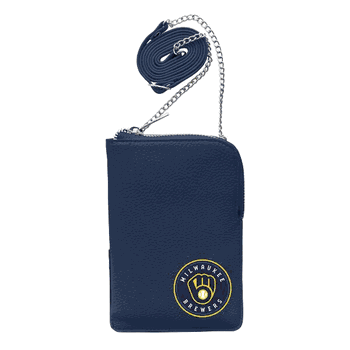Milwaukee Brewers Pebble Smart Purse Navy