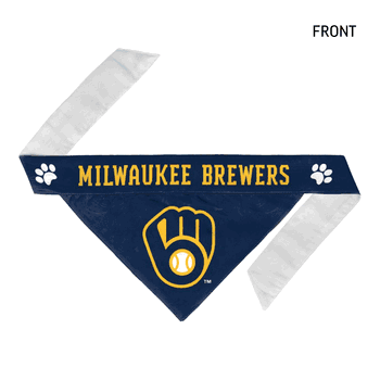 Milwaukee Brewers Pet Bandana  - Extra Small