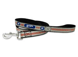 Milwaukee Brewers Pet Leash Reflective Baseball Size Large CO