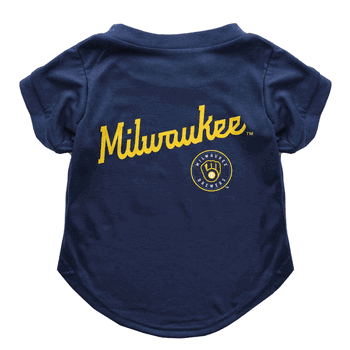 Milwaukee Brewers Pet T-Shirt  - Extra Small