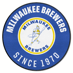 Milwaukee Brewers Roundel Rug - 27in. Diameter1970