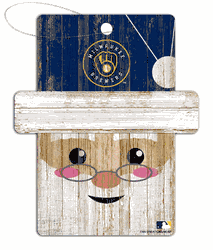 Milwaukee Brewers Santa Ornament