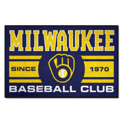 Milwaukee Brewers Starter Mat Accent Rug - 19in. x 30in., Uniform Design