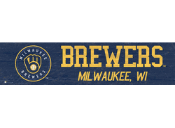 Milwaukee Brewers Team Name 6x24 Sign