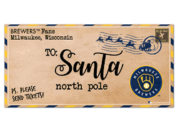 Milwaukee Brewers To Santa 6x12 Sign