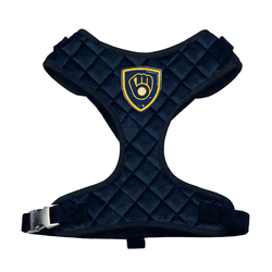 Milwaukee Brewers Velvet Pet Harness  - Large