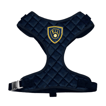 Milwaukee Brewers Velvet Pet Harness  - Extra Small