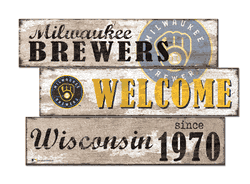 Milwaukee Brewers Welcome 3 Plank