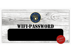 Milwaukee Brewers Wifi Password 6x12 Sign