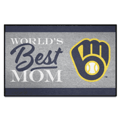 Milwaukee Brewers World's Best Mom Starter Mat Accent Rug - 19in. x 30in.