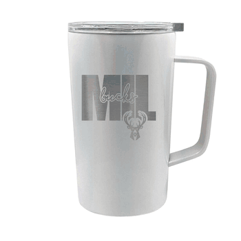 Milwaukee Bucks 18oz Hustle Travel Mug