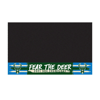 Milwaukee Bucks 2021 NBA Champions Vinyl Grill Mat - 26in. x 42in.