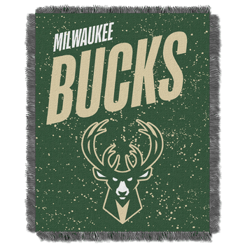 NBA Milwaukee Bucks Headliner Jacquard Throw