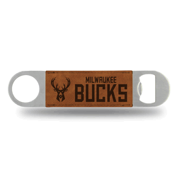 Milwaukee Bucks Brown Laser Engraved Bar Blade