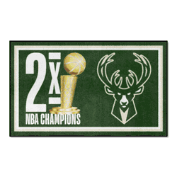 Milwaukee Bucks Dynasty 3ft. x 5ft. Plush Area Rug