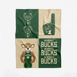 Milwaukee Bucks NBA Domino Swaddle Blanket 40x50 inches
