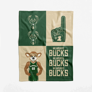 Milwaukee Bucks NBA Domino Swaddle Blanket 40x50 inches