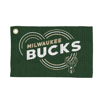 Milwaukee Bucks NBA Droplets Waffle Fan Towel 16x25 inches