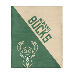 Milwaukee Bucks NBA Halftone Silk Touch Throw Blanket 46x60 inches