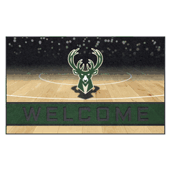 Milwaukee Bucks Rubber Door Mat - 18in. x 30in.