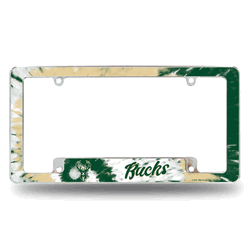 Milwaukee Bucks Tie Dye 12" x 6" Chrome All Over Automotive License Plate Frame