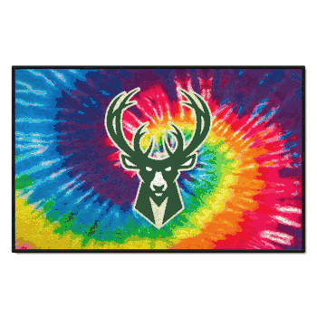 Milwaukee Bucks Tie Dye Starter Mat Accent Rug - 19in. x 30in.