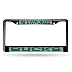 Milwaukee Milwaukee Bucks Black Laser Chrome Frame