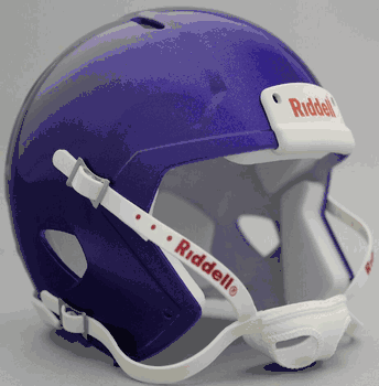 Mini Speed Football Helmet SHELL Purple Metallic