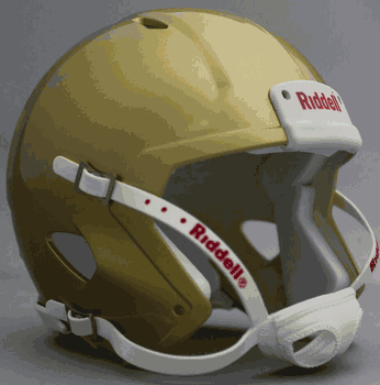 Mini Speed Football Helmet SHELL South Bend Gold
