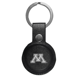 Minnesota Golden Gophers AirTag Compatible Leather Key Chain