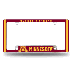 Minnesota Golden Gophers Alternate Design All Over Chrome Frame
