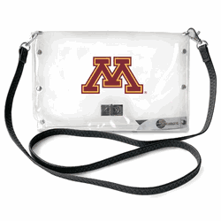 Minnesota Golden Gophers Clear Envelope Purse STRAP