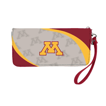 Minnesota Golden Gophers Curve Zip Organizer Wallet