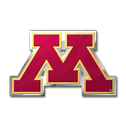 Minnesota Golden Gophers Heavy Duty Aluminum Embossed Color Emblem