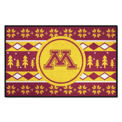 Minnesota Golden Gophers Holiday Sweater Starter Mat Accent Rug - 19in. x 30in.