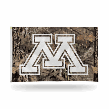 Minnesota Golden Gophers / Mossy Oak Camo Break-Up Country Banner Flag (3X5)