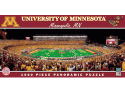 Minnesota Golden Gophers NCAA 1000pc Panoramic Puzzle - Nighttime