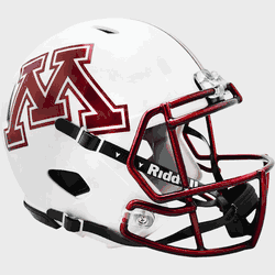 Minnesota Golden Gophers NCAA Mini Speed Football Helmet Chrome Decal