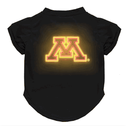 Minnesota Golden Gophers Neon Pet T-Shirt, Large