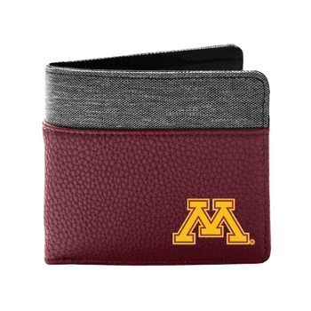 Minnesota Golden Gophers Pebble BiFold Wallet