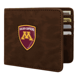 Minnesota Golden Gophers Shield Wallet - Brown