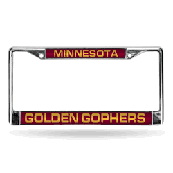 Minnesota Golden Gophers Standard 12" x 6" Laser Cut Chrome Frame