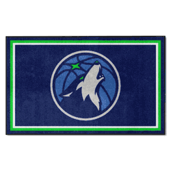 Minnesota Timberwolves 4ft. x 6ft. Plush Area Rug