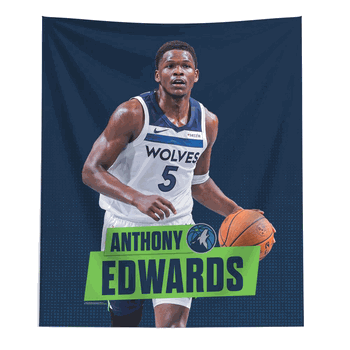 Minnesota Timberwolves Anthony Edwards NBA Wall Hanging 50X60 Inches