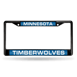 Minnesota Timberwolves Black Laser Chrome Frame