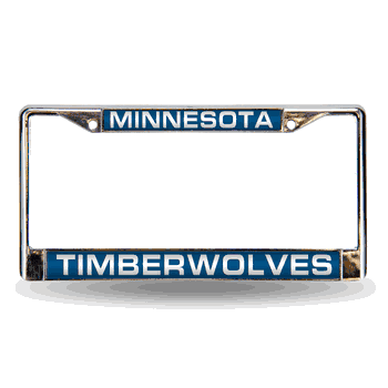Minnesota Timberwolves Blue Laser Chrome Frame