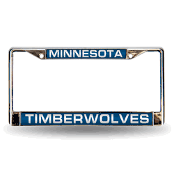 Minnesota Timberwolves Blue Laser Chrome Frame